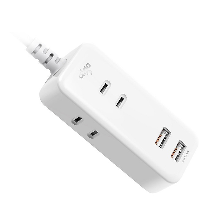 Bo mạch ổ cắm Xiaomi Aigo, sạc nhanh thông minh USB, miếng dán mở rộng di động, 3 cổng AC 2USB cắm vào ổ điện từ Youpin F0320, 2500W 110-240V