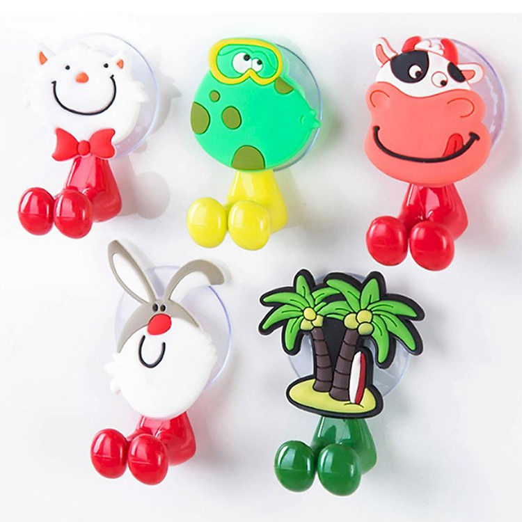 Combo 5 Giá kẹp bàn chải đánh răng - Giao màu ngẫu nhiên