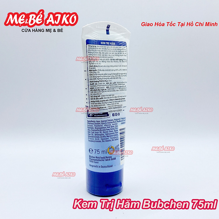 Mua Kem Trị Hăm Bubchen 75ml - Aiko Chính hãng Giá tốt - Hình ảnh 3