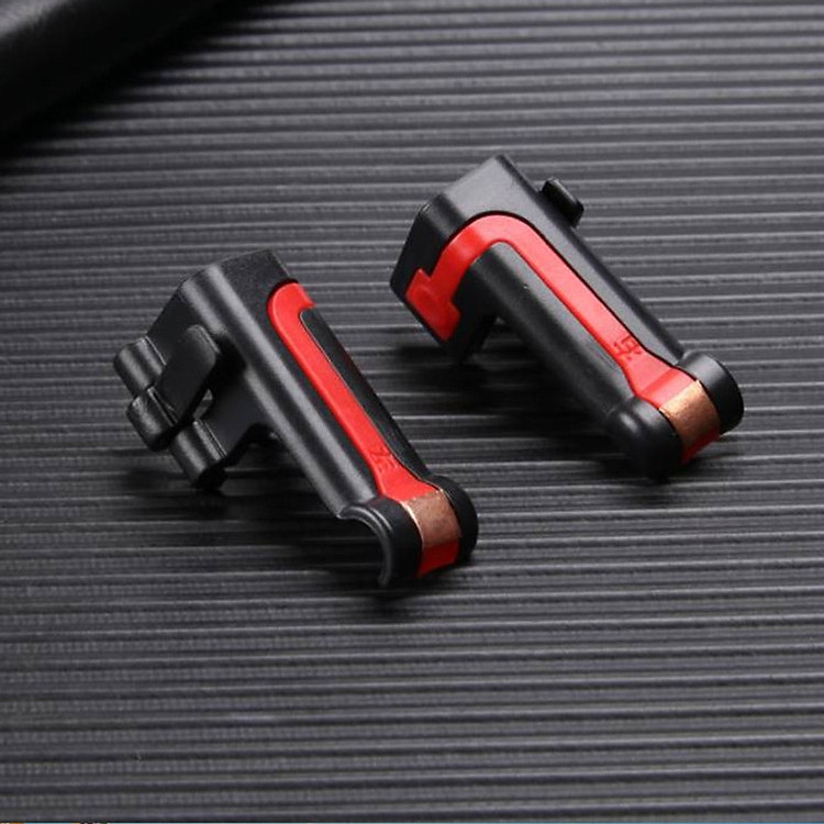 Bộ 2 Nút Bấm Chơi Game Cảm Ứng L7 ĐỎ Chơi Pubg, Ros, Free Fire, Knight Out