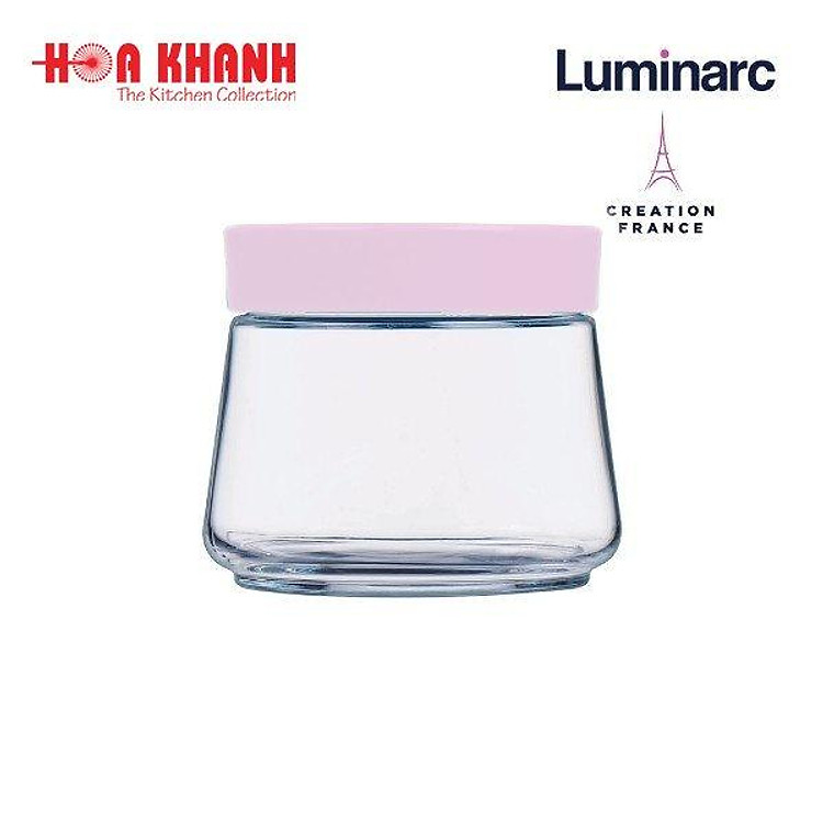 Hũ Thủy Tinh Luminarc Swing nắp hồng 500ML - P3790