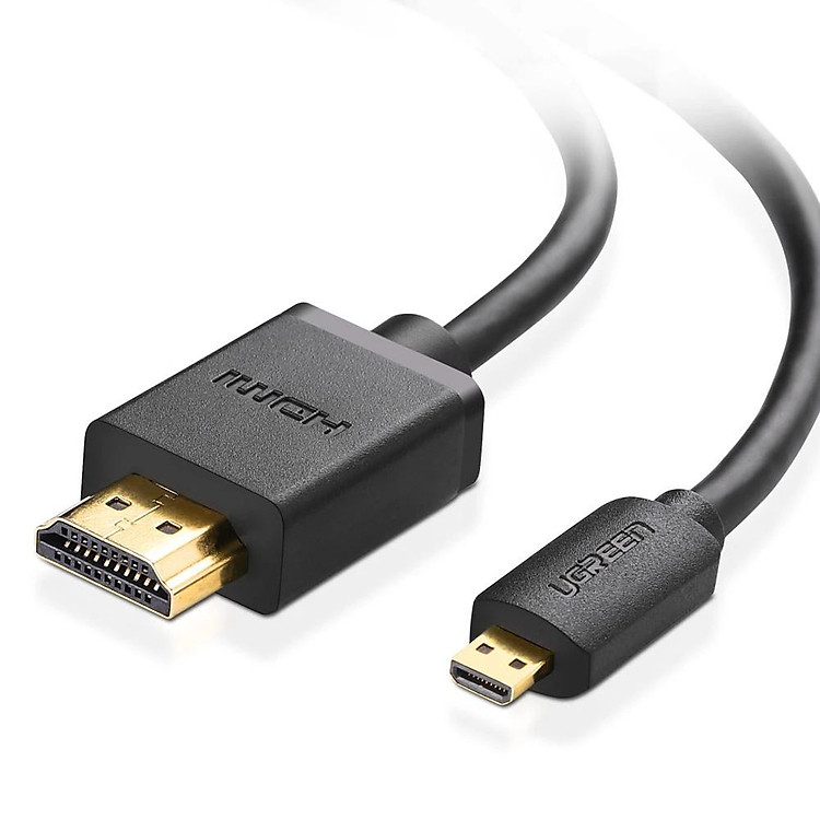 Cáp 4K 60Hz Micro HDMI ra HDMI 2M màu đen Ugreen 127CABLE40507HD Hàng chính hãng