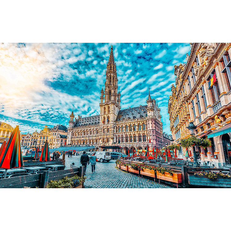 Bộ Tranh Xếp Hình 1000 Mảnh Brussels Chính hãng Ưu đãi - Hình ảnh 2
