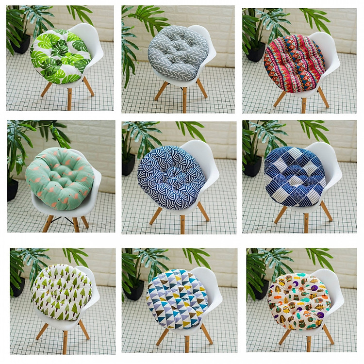 Đệm ngồi tròn nhật bản 40cm( giao màu ngẫu nhiên)