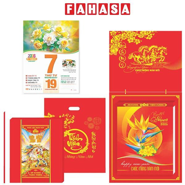 Lịch Bloc Cực Đại - Cắm Hoa Nghệ Thuật - Bảng Treo Sơn Mài - 25 x 35 cm - TĐ18