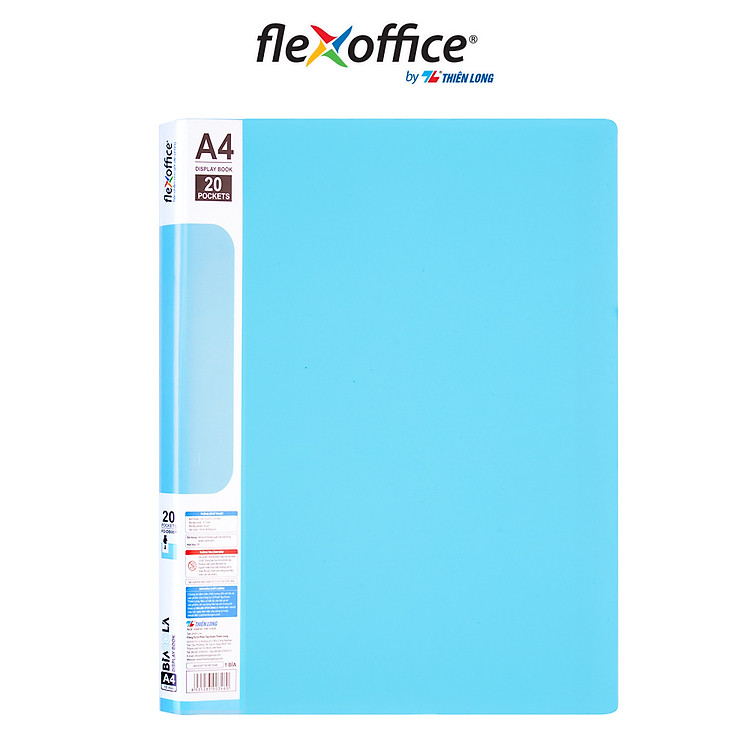 Bìa Hồ Sơ Màu Pastel 20 Lá Nhựa PP Thiên Long Flexoffice FO-DB007/NĐ (Xanh) - Ảnh 2