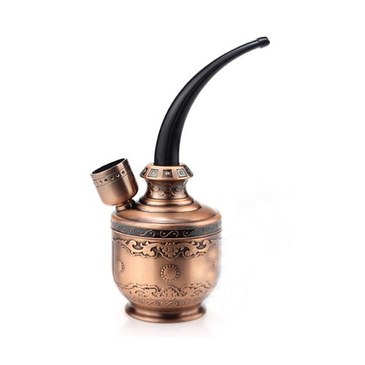 Tẩu thuốc lọc bằng nước nhựa cứng màu đồng - Ảnh 6