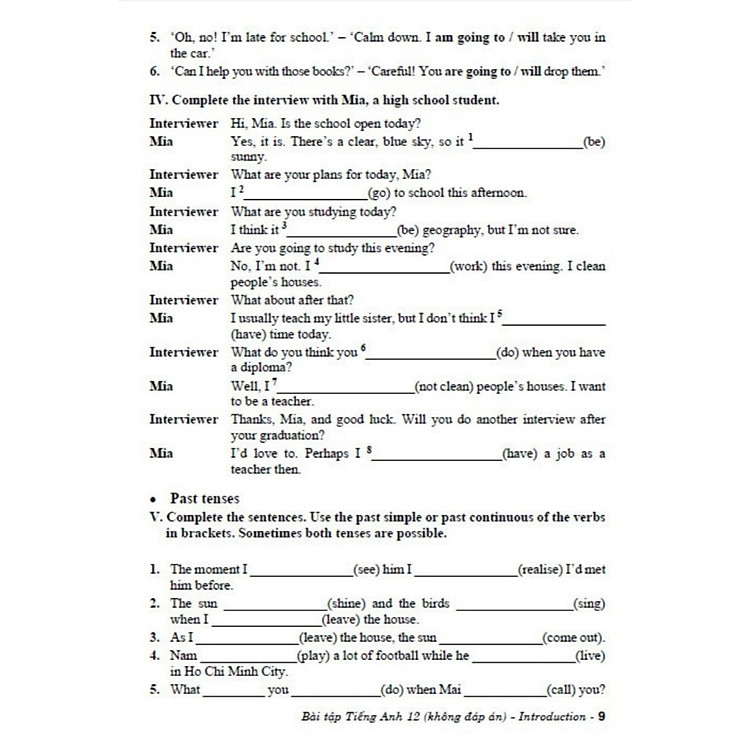 Bài Tập Tiếng Anh 12 - Ảnh 6