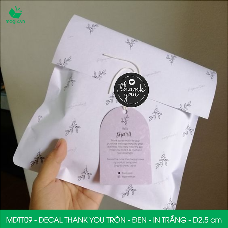 Sticker Thank you tròn (1000 chiếc) - Ảnh 2