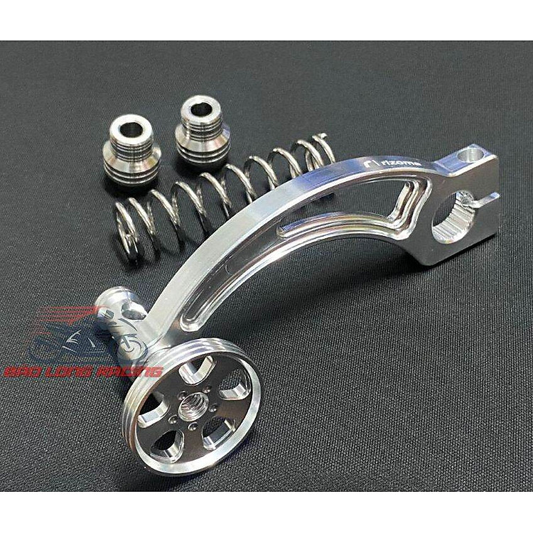 Càng thắng CNC nhôm cong tặng kèm lò xo 304 gắn xe máy Rizoma