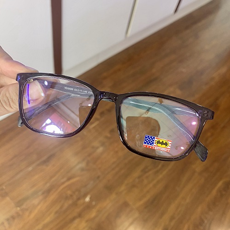 Gọng kính cận mắt vuông màu đen càng nhám - Mắt kính Minh Hiệu Quận 12