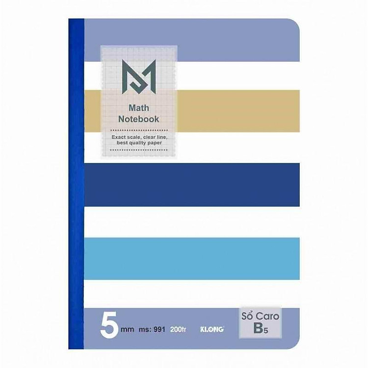 Vở Caro may dán gáy KLONG B5 (200 trang) - Ảnh 4