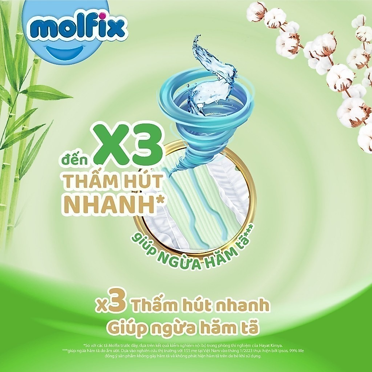 Mua Combo 2 gói tã Molfix thiên nhiên Uy tín Tiết kiệm - Hình ảnh 5