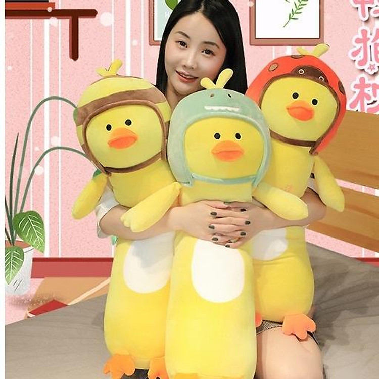 Gấu Bông Con Vịt Vàng, Vịt Đội Nón Cute, Gấu Bông Cao Cấp