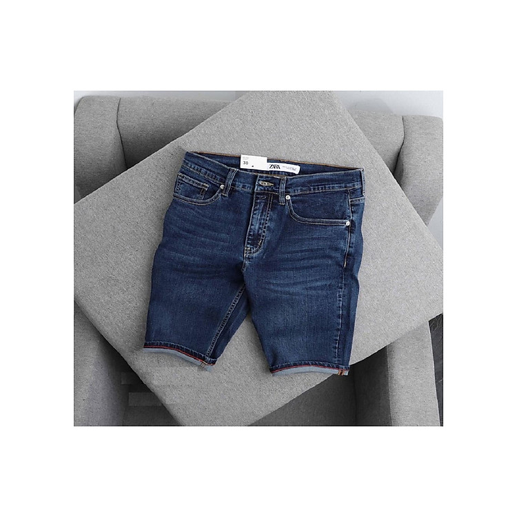 QUẦN SHORT JEAN NAM CO GIÃN MÀU TRƠN - GV5271