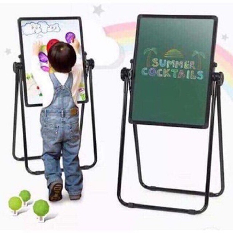 Bảng vẽ kiêm bàn học cho bé 2in1