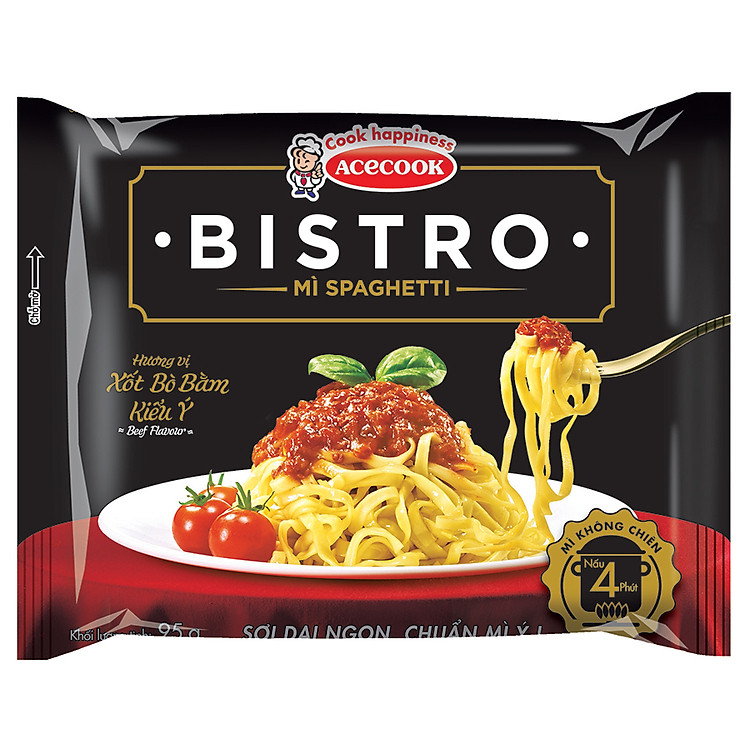 Mì Spaghetti Bistro Hương Vị Xốt Bò Bằm Kiểu Ý Acecook Acecook (95g)