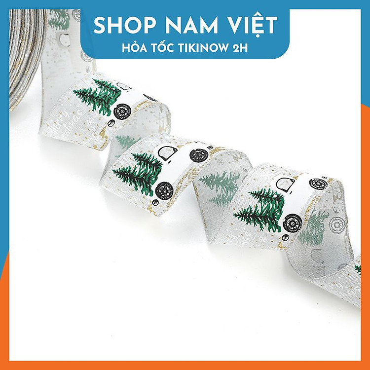 Dây Ruy Băng Vải Trang Trí Giáng Sinh (2 mét) - Ảnh 3