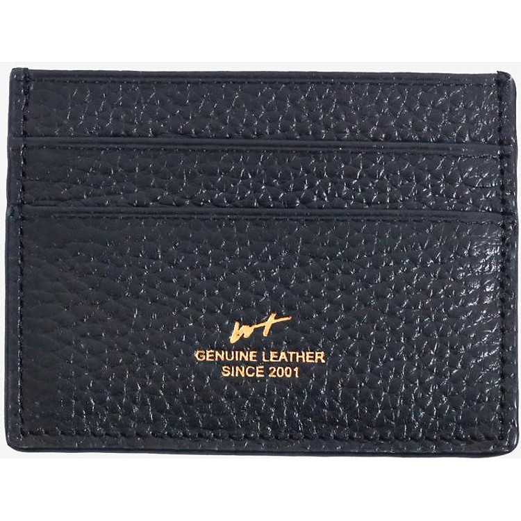 Ví Đựng Thẻ Da Bò Cao Cấp Màu Đen WT Leather 0950.2