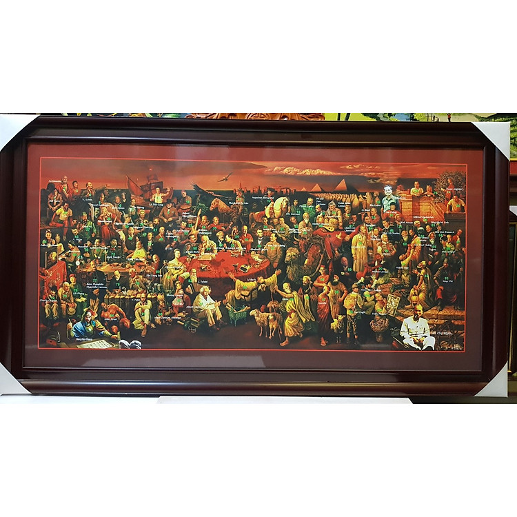 TRANH IN DẦU CÂO CẤP 105 NHÂN VẬT NỔI TIẾNG TRÊN THẾ GIỚI (Vĩ nhân và những anh hùng thi sĩ thế giới)