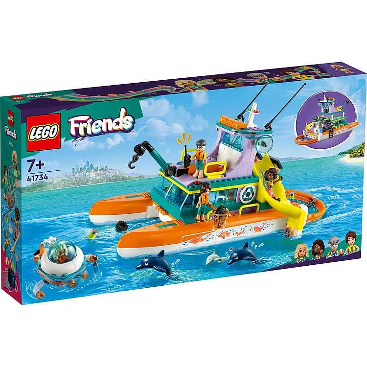 LEGO Friends 41734 Tàu cứu hộ biển Chính hãng Giá rẻ - Hình ảnh 4