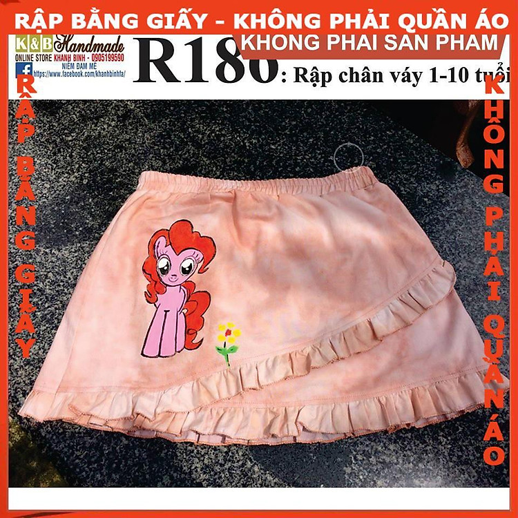 Rập giấy A0 váy bé gái R186 (BẢN VẼ)