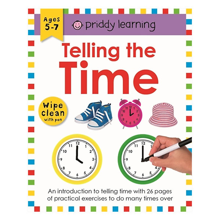 Sách Wipe Clean Workbook Telling The Time