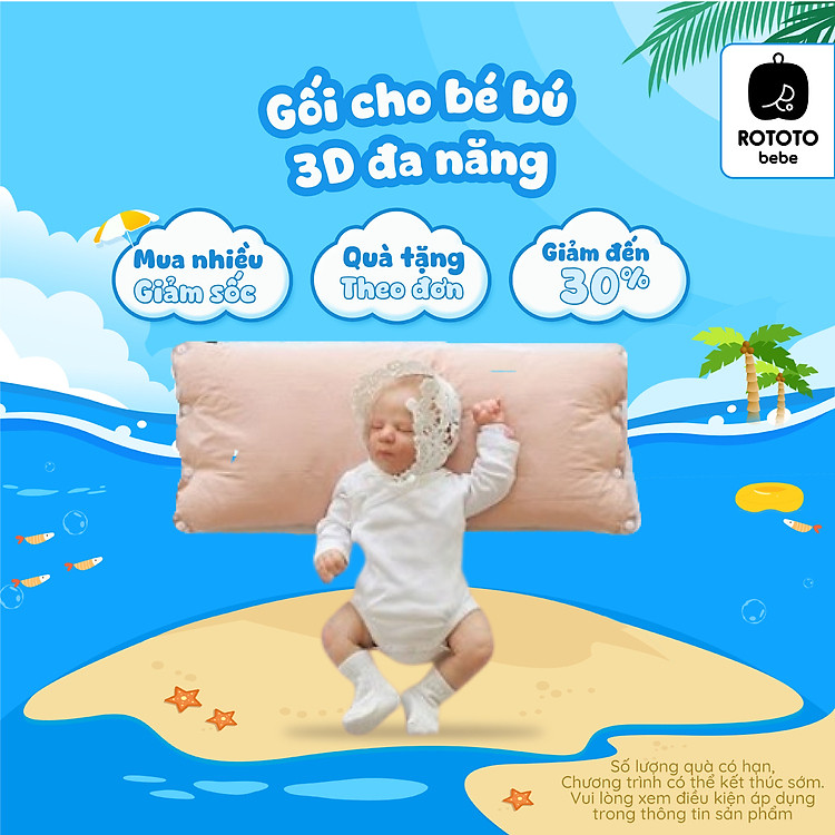 Tìm mua tại Avakids:Gối bú kê tay Rototo Bebe - Xanh, tràn ngập Khuyến mãi, Ưu đãi