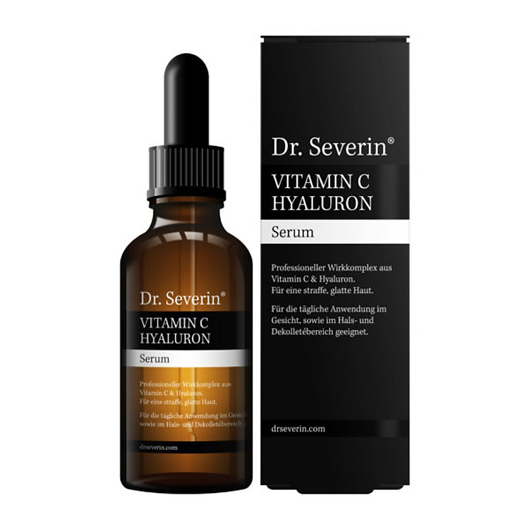 Serum dưỡng ẩm chống lão hóa với Hyaluronic và Vitamin C làm mịn nếp nhăn và đều màu da Dr. Severin Vitamin C Hyaluron 50ml (Hàng nội địa Đức- Giải thưởng Chất lượng nước Đức)
