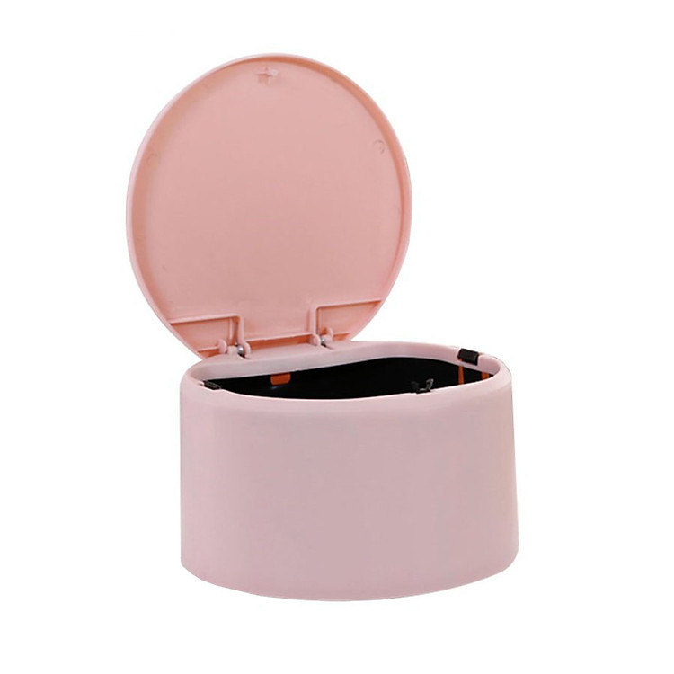 Thùng rác văn phòng mini có nắp tiện dụng GS0032 - Màu ngẫu nhiên