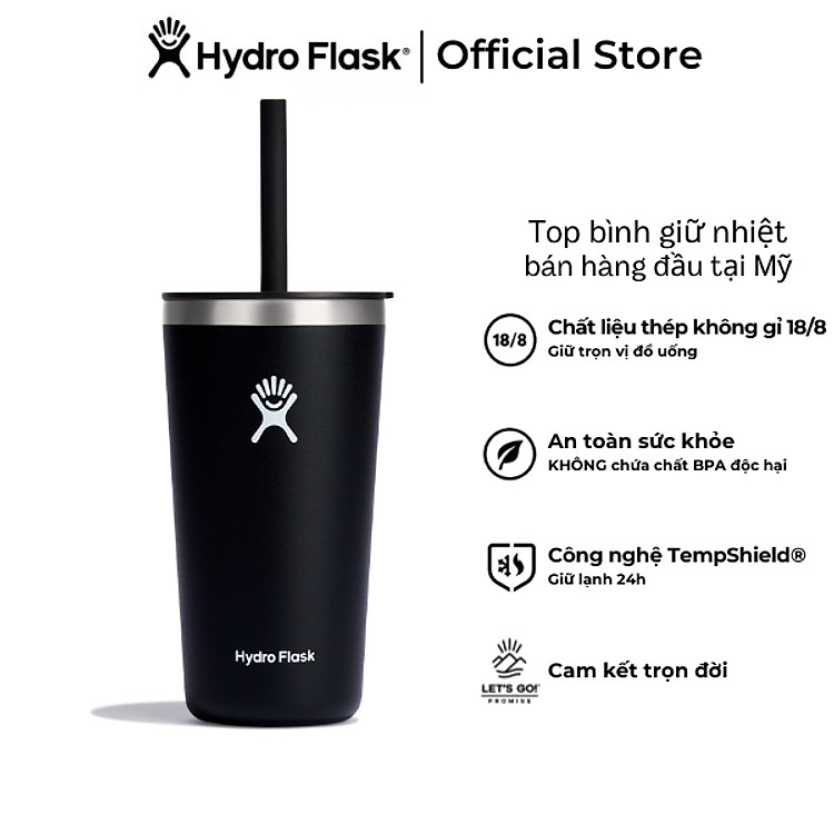 Bình giữ nhiệt Hydro Flask 20 oz All Around Tumbler with Straw Lid có năp ống hút - Hàng chính hãng(Season 2024)