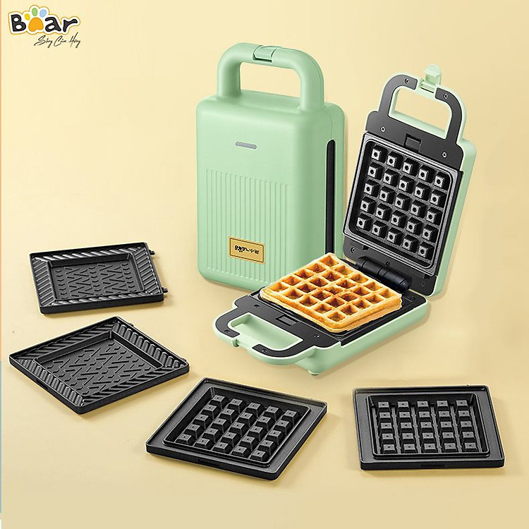 Máy Nướng Bánh mì Sandwich/Waffle đa năng Bear Hàng chính hãng Giao màu ngẫu nhiên