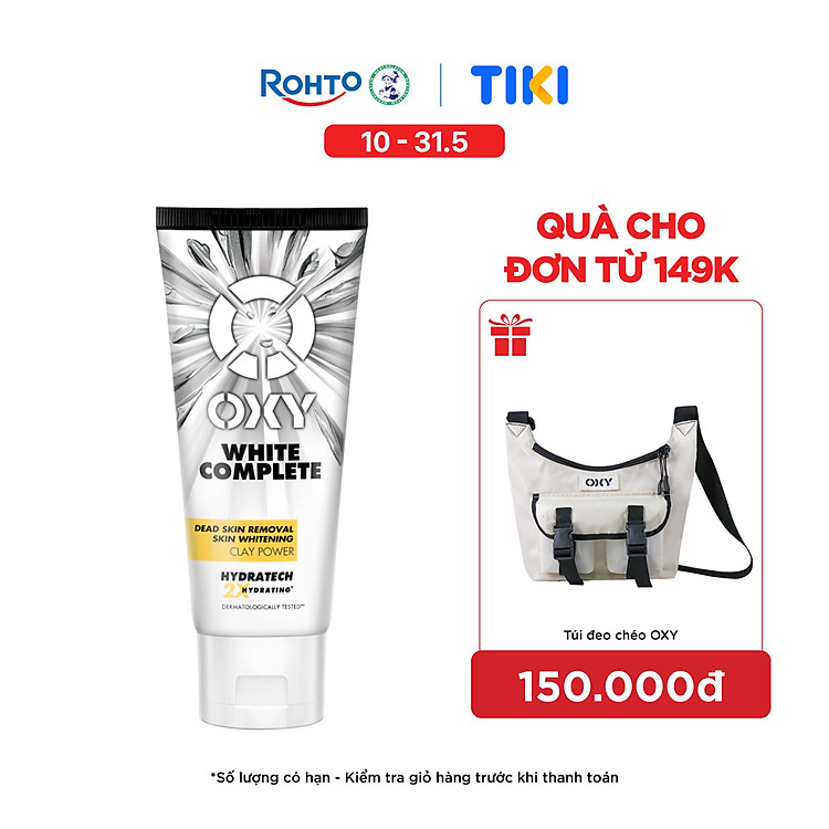 Kem Rửa Mặt Tút Sáng Từ Đất Sét Trắng Oxy White Complete (100g)