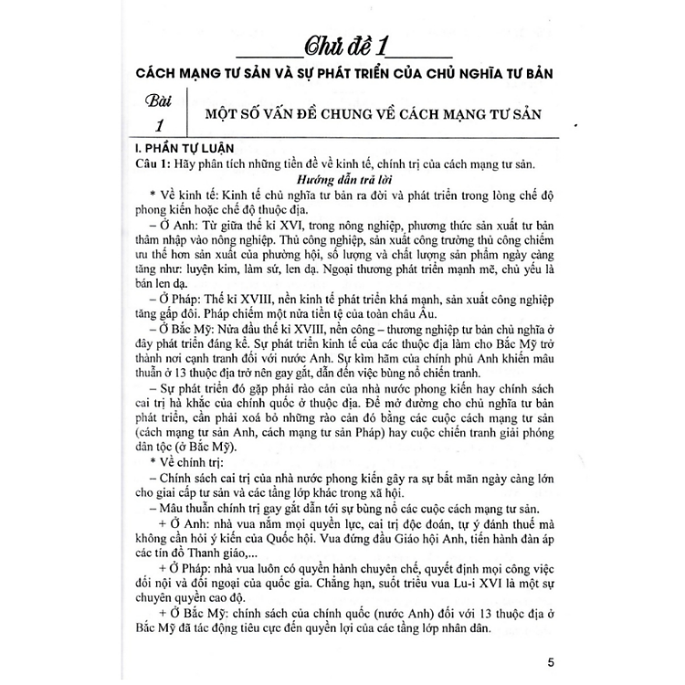 Trả Lời Câu Hỏi Lịch Sử 11 - Tự Luận Và Trắc Nghiệm - Ảnh 4