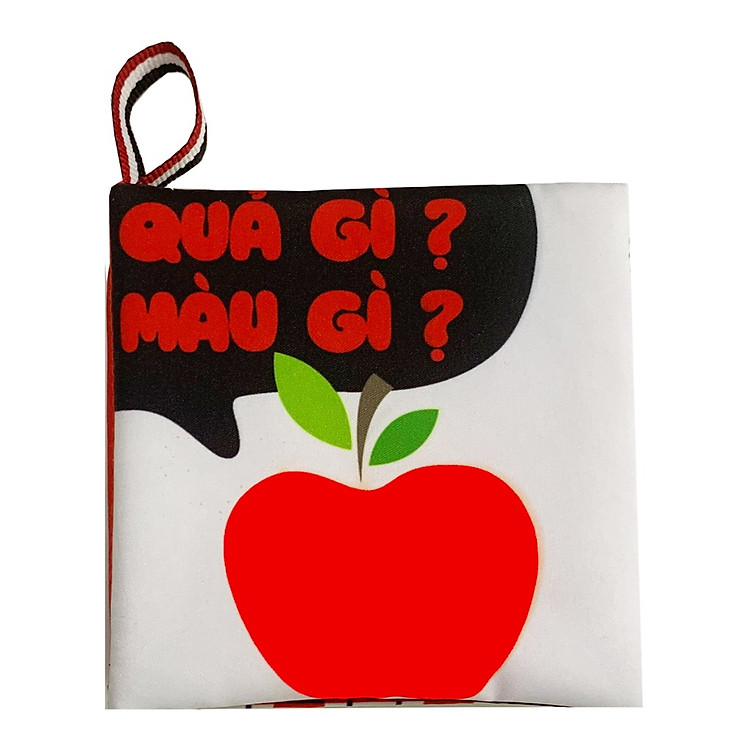 Sách vải kích thích thị giác - Song ngữ Anh Việt chủ đề: Quả gì màu gì ( PiPô Việt Nam )