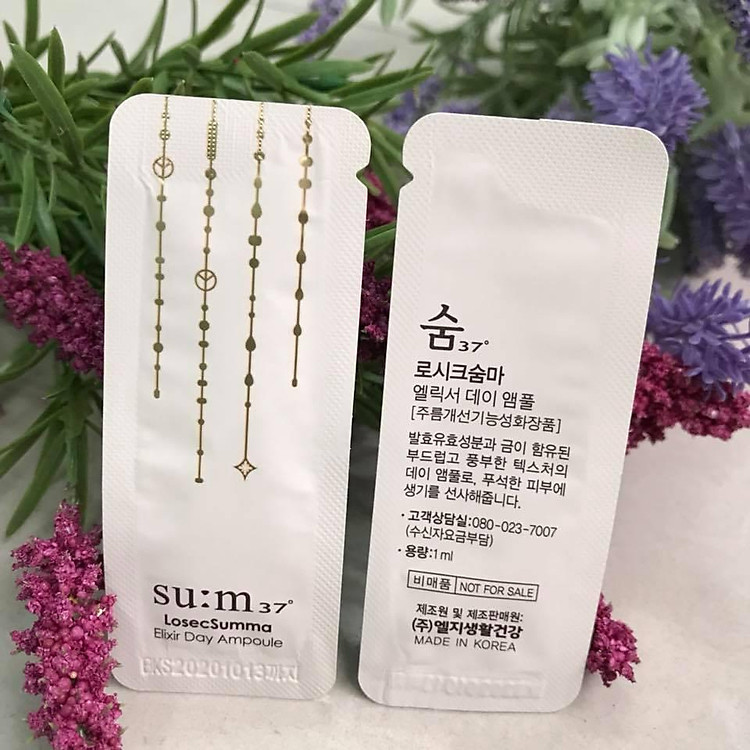 Combo 60 gói Tinh chất vàng 24k ban ngày Su:m37° Losec Summa Elixir Day Ampoule