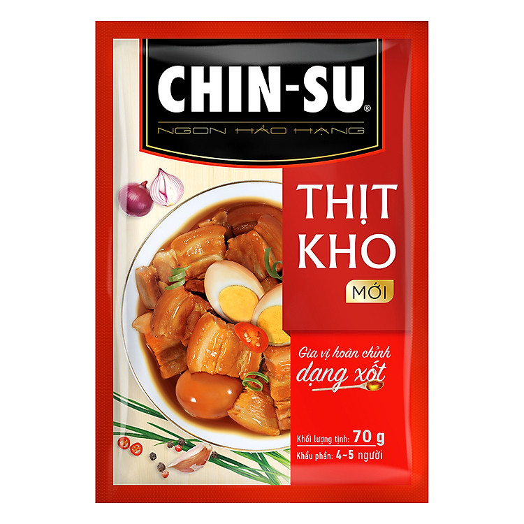 Gia Vị Hoàn Chỉnh Dạng Xốt Chin-Su Thịt Kho (Thịt Kho Trứng) (70g)