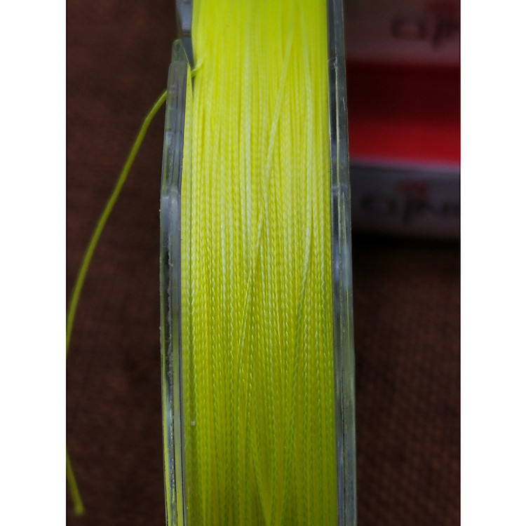 Dù câu QingLong Nano 8 Sợi 100M Màu Vàng