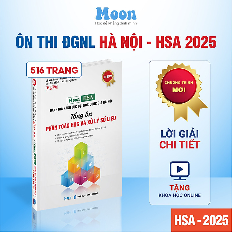 Sách ôn thi đánh giá năng lực 2025 – HSA, TSA, APT