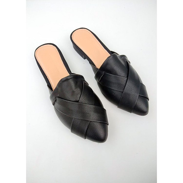 Dép sục chéo da mềm