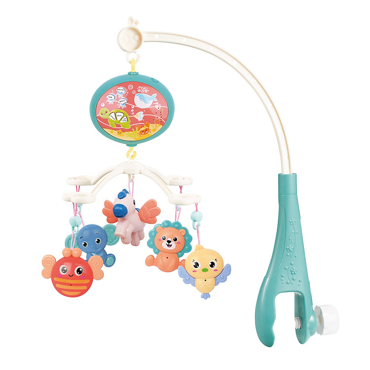 Treo nôi cũi chiếu sao phát nhạc, cho bé không khí vui vẻ