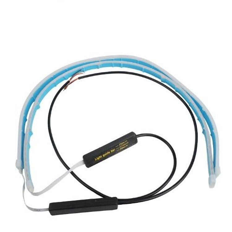 BỘ LED DÂY 30CM VIỀN MÍ MẮT NGOÀI XE Ô TÔ 2 IN 1 CHẠY ĐUỔI