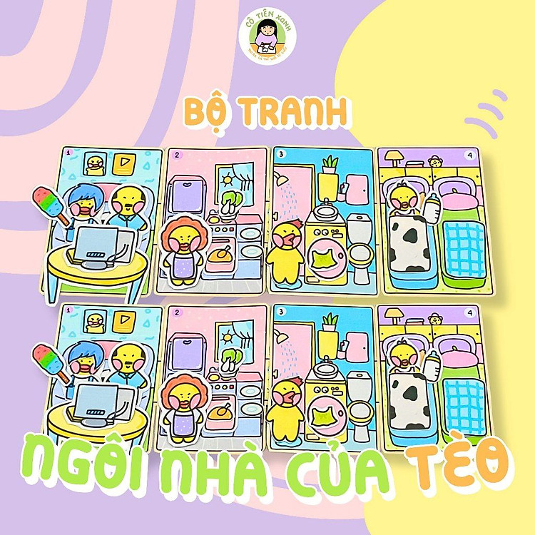 Mua Bộ Tranh Tương Tác Cô Tiên Xanh Chính hãng Giá tốt - Hình ảnh 3