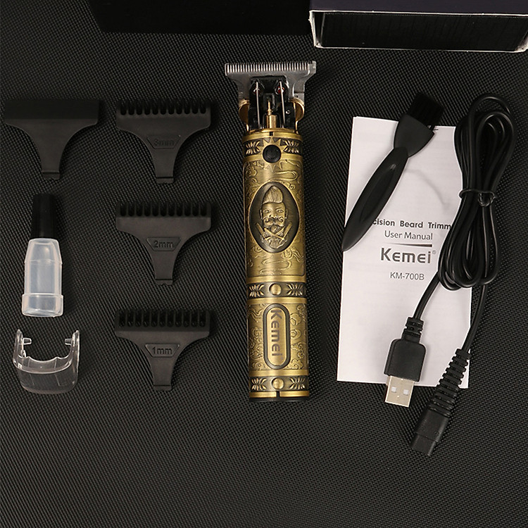 Tông đơ bấm viềm cao cấp Kemeei 700b pin 1200 mah thời gian sử dụng 300 phút