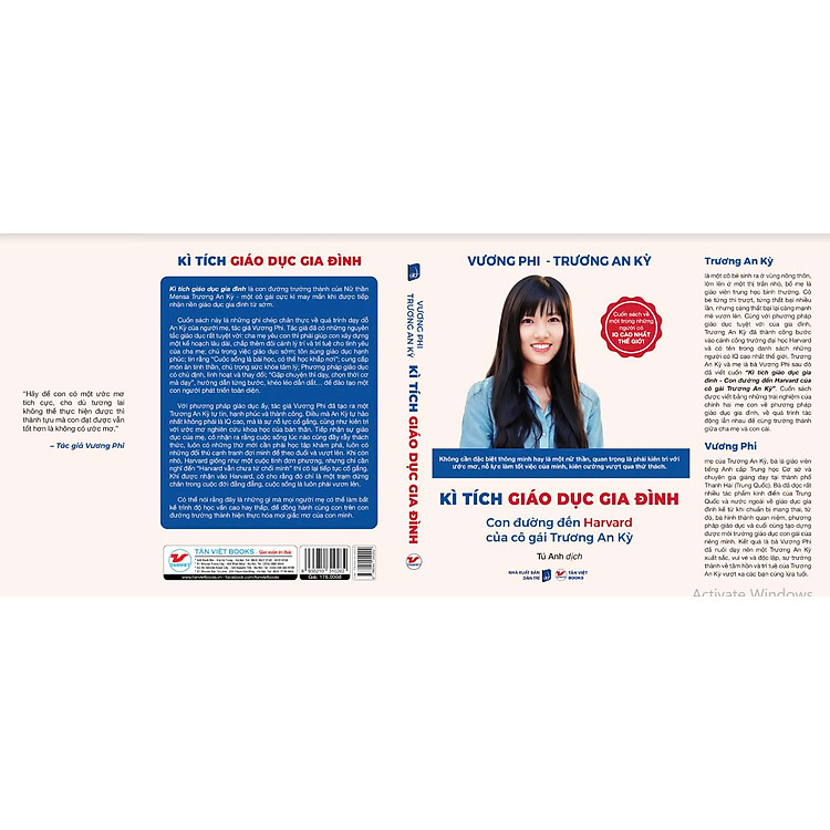 KÌ TÍCH GIÁO DỤC GIA ĐÌNH - Con đường đến Harvard của cô gái Trương An Kỳ – Vương Phi &Trương An Kỳ – Tân Việt – NXB Dân Trí
