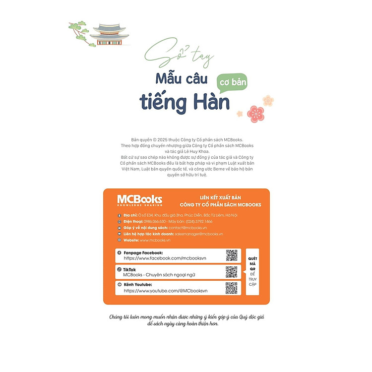 Sổ Tay Mẫu Câu Cơ Bản Tiếng Hàn - Ảnh 4