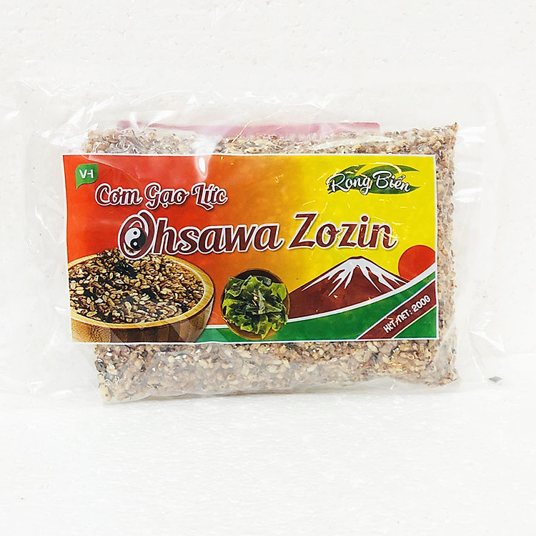 Cơm gạo lức rong biển Ohsawa Zozin 200g- cho ăn chay, ăn kiêng, tiểu đường