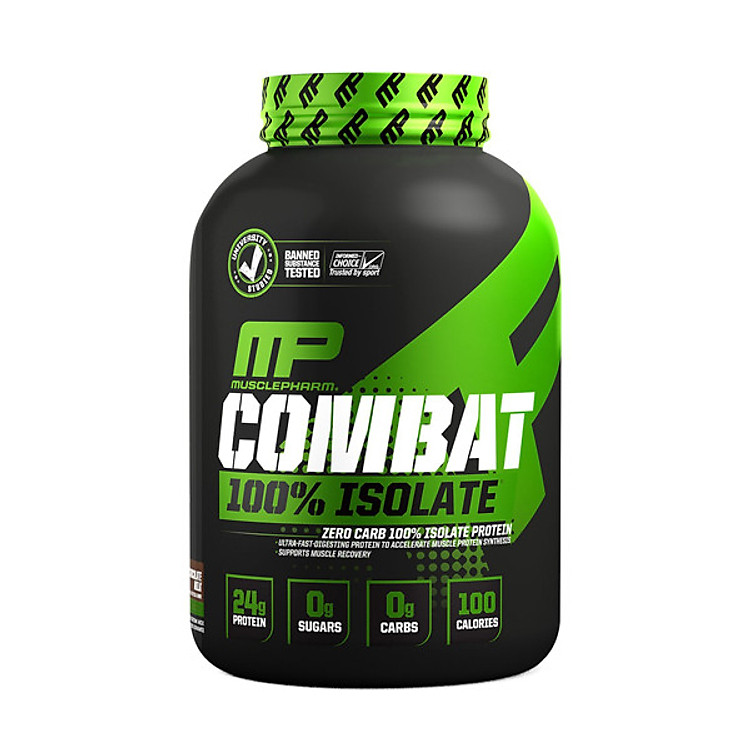 Sữa tăng cơ Combat 100% Isolate Musclepharm mùi sô cô la 5lbs