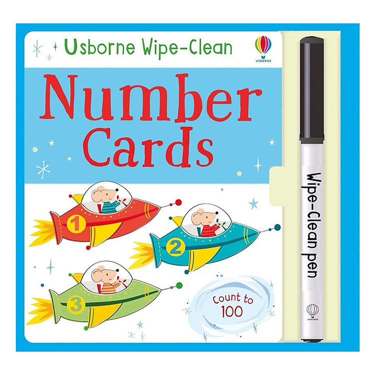 Sách Usborne Wipe-clean Number Cards