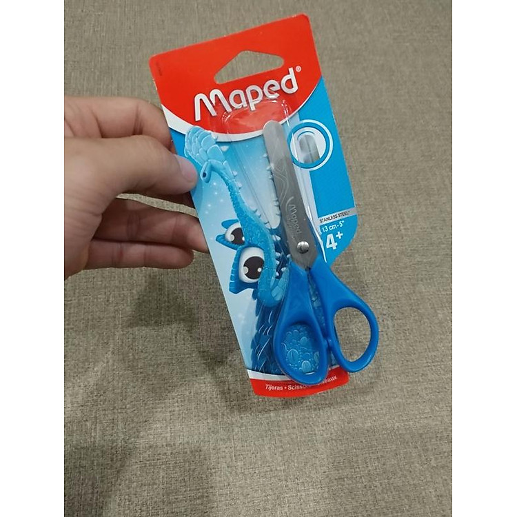 Kéo Maped Essentials 464210 13cm - Màu Xanh - Ảnh 5